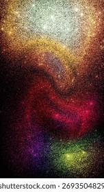 Gradient abstract art inspired by galactic formations and dream states.