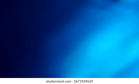 A gradient abstract background with a smooth transition from dark navy blue to bright electric blue.