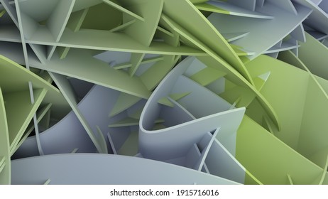 Gradient Abstract Panels Creative 3d Rendering Background With Muted Color Palette