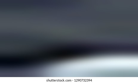 Gradient With Arsenic, Grey, Link Water, Blue Color. Blurred Abstract Background With Shades Degradation. A Modern Template For Your Ad. Volume Effect With Horizontal Stripes.