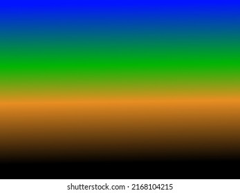 Gradient Background With Blue, Green, Black, Brown Color Bland For Template, Background And Wallpaper