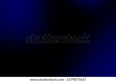 A gradient background with deep blue and black tones. The background features a smooth, dark blue transition to black, creating a moody effect. Gradient aesthetic. Blue background with copy space.