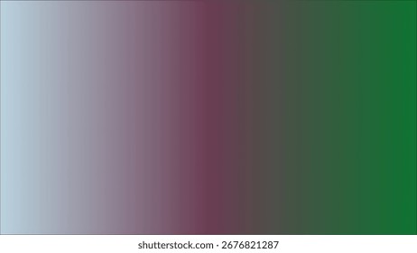 Gradient Background Featuring Light Blue to Burgundy and Deep Green Seamless Color Transition for Modern Design
