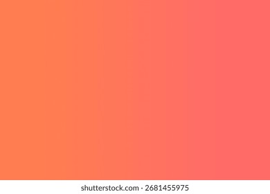A gradient background image transitions smoothly from a light orange to a deeper coral shade.