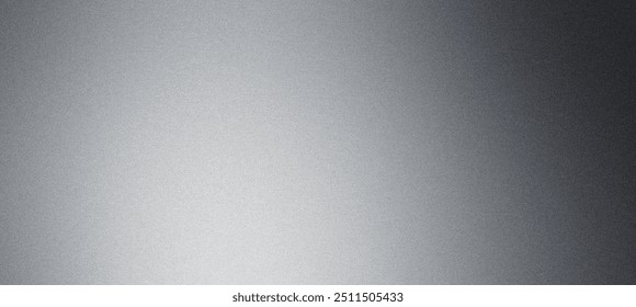 Gradient background with metallic silver fading into black, featuring a delicate grainy texture