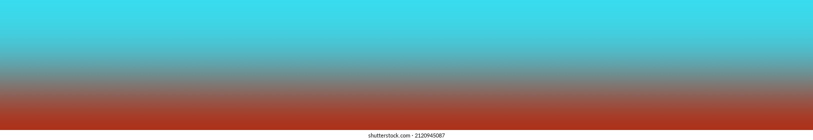 Gradient Background Without Texture Moderate Turquoise, Dark Red Orange And Light Turquoise Color. Vague Abstract Illustration Gradient.