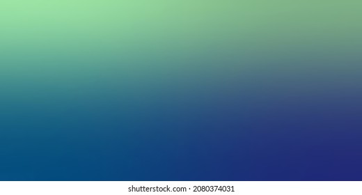 Gradient Banner Dark Azure Blue, Pale Green, Light Bluish Green Colors. Abstract Gradient Empty Blurred Background.