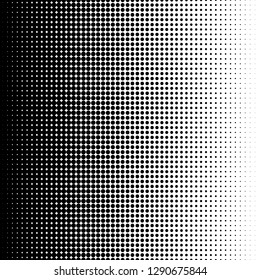 Gradient Black White Halftone Dots Background Stock Illustration ...