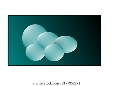 Gradient Blue Egg Background For Cover And Wallpaper 4k