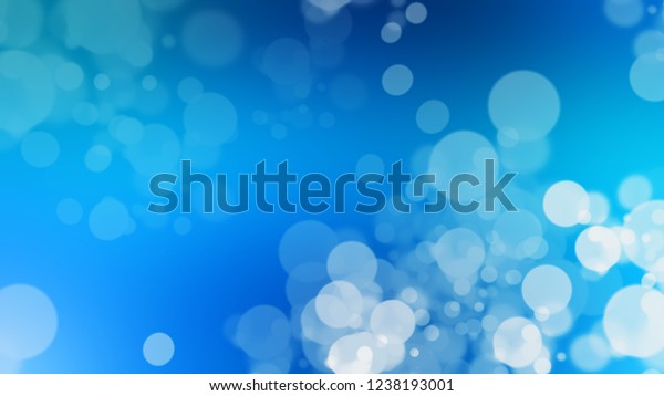 Gradient Bokeh Effect Summer Sky Blue Stock Illustration