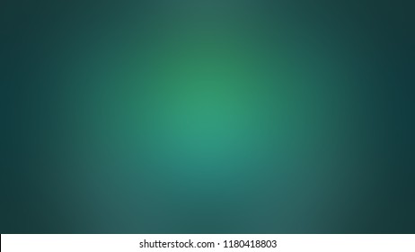 Gradient and Emerald  Green color  Beautiful radial blurred background and smooth color transition in center
