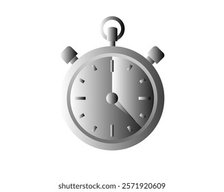 The gradient gray stopwatch timer icon