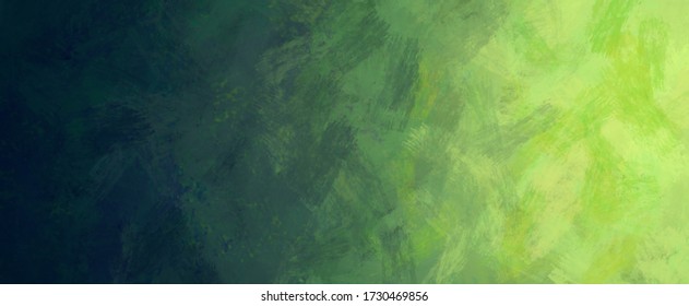 Gradient Grunge Texture Background In Bright Lime Green Blue Gray And Black Colors, Old Distressed Vintage Pattern Of Brush Strokes In Painted Design