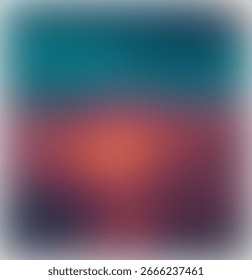 Gradient Hues of Serenity A Captivating Blend of Teal Crimson and Mauve Shades Evoking Calm and Peaceful Transitions From Twilight Into Nightfall With Subtle Texture Overlay