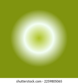 A gradient image circle and mix white   green as the background 