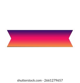 gradient lower third label on white background