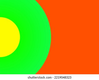 Gradient, Red Yellow And Green Background, Blended, Semicircular And Abstract, Rasta Colors