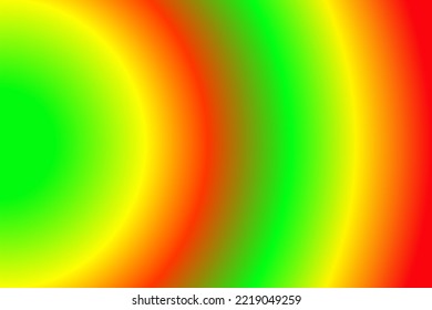 Gradient, Red Yellow And Green Background, Blended, Semicircular And Abstract, Rasta Colors