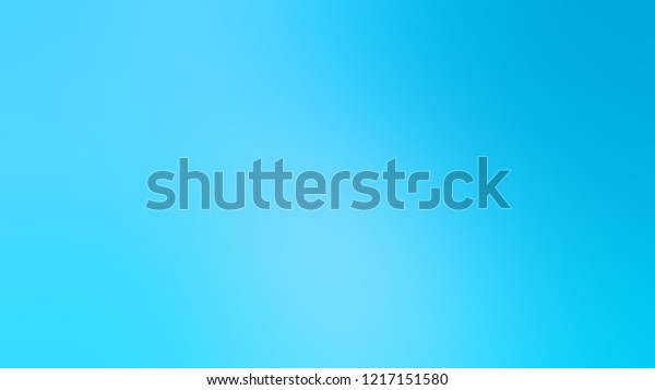 Gradient Summer Sky Blue Color Abstract Stock Illustration