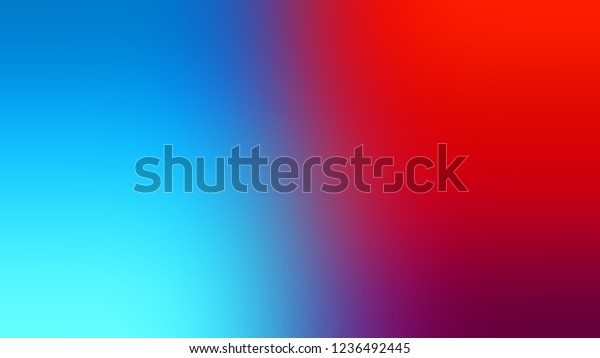 Gradient Summer Sky Blue Red Color Stock Illustration