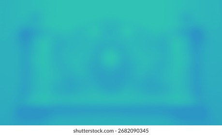  gradient of teal and turquoise hues. A subtle, almost indiscernible, pattern resembling a stylized architectural element or emblem is faintly visible at the center