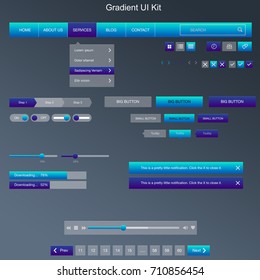Gradient UI Kit Web site