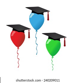 1,622 Graduation balloons and hats Images, Stock Photos & Vectors ...