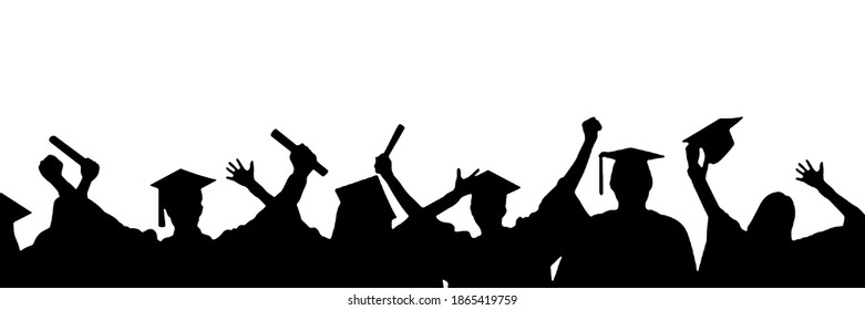 Graduation Celebration University Students Background Stock ...