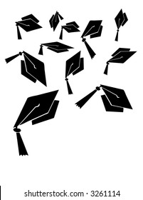 Graduation Hat Toss