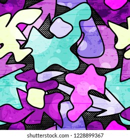 Graffiti Background Seamless Texture Royalty Free Stock Illustration