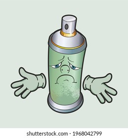 Graffiti Spray Spray Paint Human Face Stock Illustration 1968042799 ...