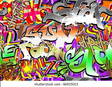 Graffity Wall Street Art Grafitti Vector Stock Vector (Royalty Free ...