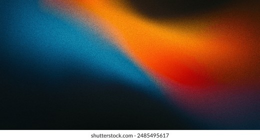 grain color gradient background with abstract grainy noise gradation texture. Colors wave mesh overlay in grain noise gradient background