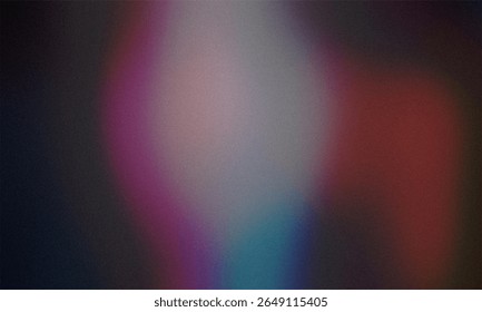 A grainy, abstract background featuring a soft gradient of dark blues, purples, and reds, creating a moody and atmospheric visual texture.