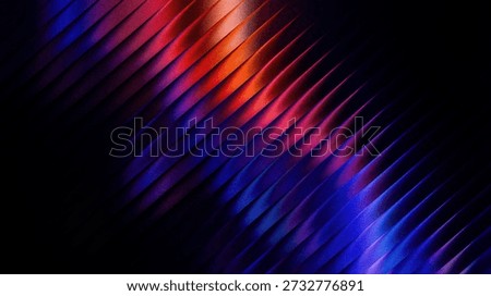 grainy Dynamic abstract image featuring vibrant red, blue, and purple waves on a dark background. The composition creates a sense of movement and depth.
