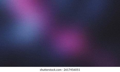 Grainy gradient background blending deep blue and purple hues, generating soft textural visual aesthetic with muted color transition