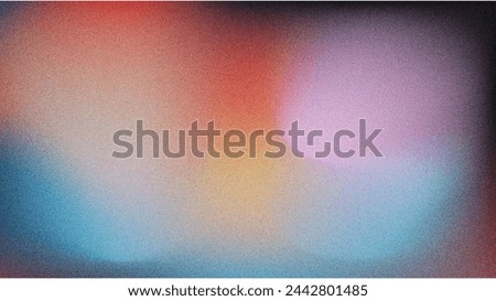 Grainy gradient background blue pink yellow abstract glowing color wave black dark backdrop noise texture banner poster header design