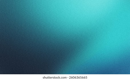 Grainy gradient fading from deep blue to soft turquoise, featuring a sleek and futuristic style
