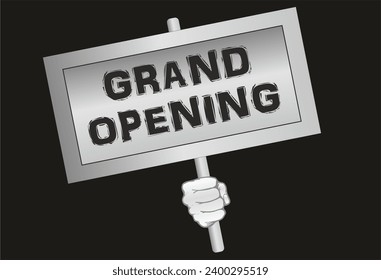 Grand Opening Poster display vector image