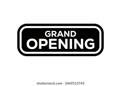 Grand openning black background on buttons, Modern, simple, minimal typographic design "Grand Opening" Cool, urban, trendy. - Powered by Shutterstock