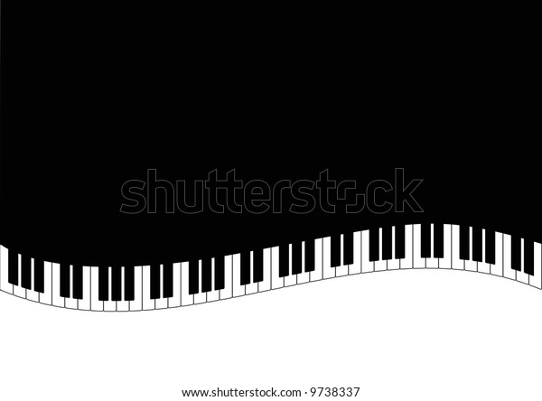 Grand Piano Piano Keys Stock Illustration 9738337 