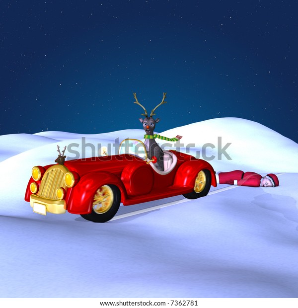 Grandma\
run over by a hot rodding reindeer. Bah\
Humbug