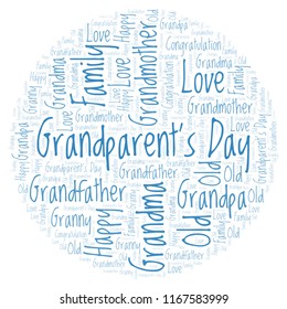 Grandparents Day Circle Shape Word Cloud Stock Illustration 1167583999 ...