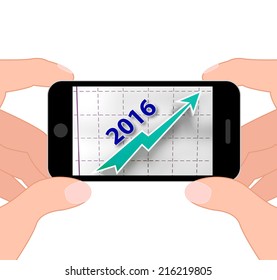 Graph 2016 Displaying Forecast Of Rising Sales