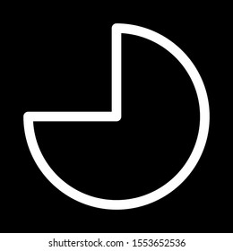 Graph icon isolated on background
