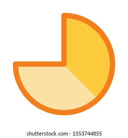Graph icon isolated on background