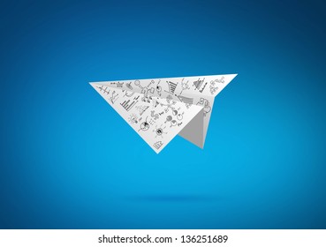 Graph Paper Plane