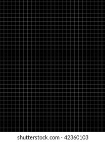 Graph Paper With White Squares On A Black Background