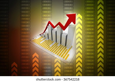 Graph Rising Stock Illustration 367542218 | Shutterstock