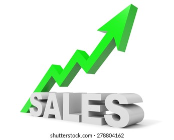 Graph Sales Arrow 3d Illustration Stock Illustration 278804162 ...